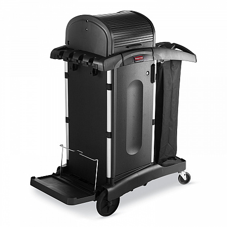 Executive Janitorial Cleaning Cart Locking Cabinet Door Kit, Black (1995833)