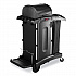 Executive Janitorial Cleaning Cart Locking Cabinet Door Kit, Black (1995833)