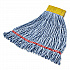 Web Foot BLEND SHRINKLESS Mop Head, Cotton/Synthetic, Small, Blue, 6/Carton (FGA25106BL00)