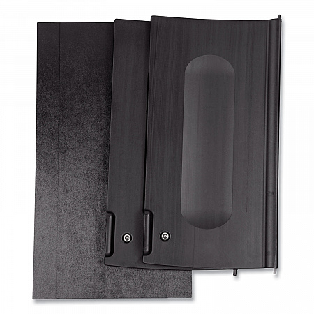 Executive Janitorial Cleaning Cart Locking Cabinet Door Kit, Black (1995833)