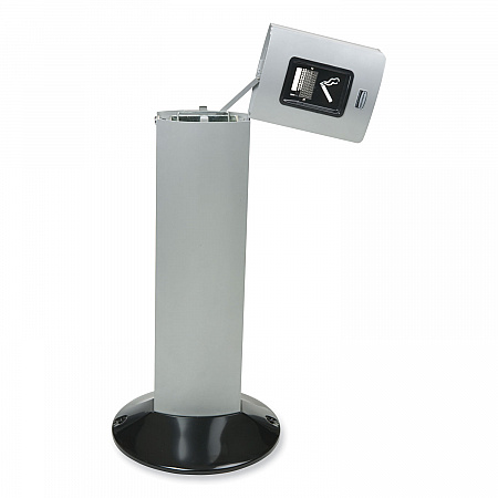 Metropolitan Smokers' Station, Weighted Base, 1.6 gal, Galvanized Liner, 16.8 dia x 42.8h, Black (FGR93400BK)