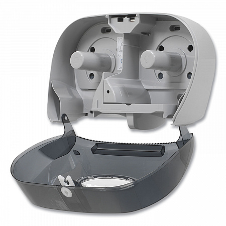 Two-Roll Bathroom Tissue Dispenser, 13.56 x 5.75 x 8.63, Smoke (59206)