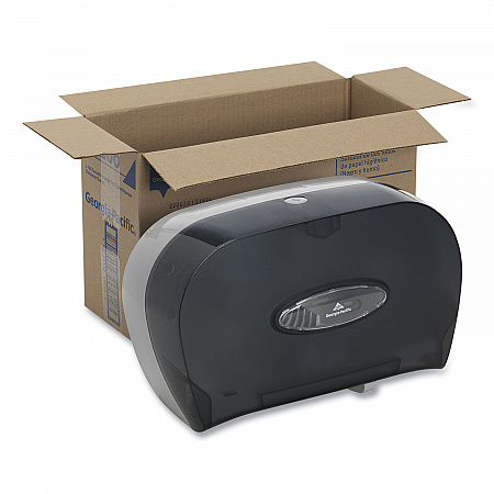 Two-Roll Bathroom Tissue Dispenser, 13.56 x 5.75 x 8.63, Smoke (59206)