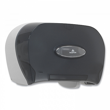 Two-Roll Bathroom Tissue Dispenser, 13.56 x 5.75 x 8.63, Smoke (59206)