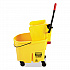 WaveBrake 2.0 Bucket/Wringer Combos, Side-Press, 35 qt, Plastic, Yellow (FG758088YEL)