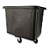 Cube Truck, 12 cu ft, 400 lb Capacity, Medium-Density Polyethylene/Metal Frame, Black (461200BLA)