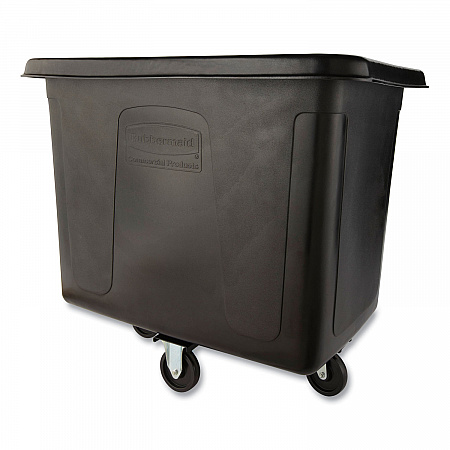 Cube Truck, 105 gal, 500 lb Capacity, Plastic, Black (4614BLA)