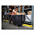Cube Truck, 12 cu ft, 400 lb Capacity, Medium-Density Polyethylene/Metal Frame, Black (461200BLA)