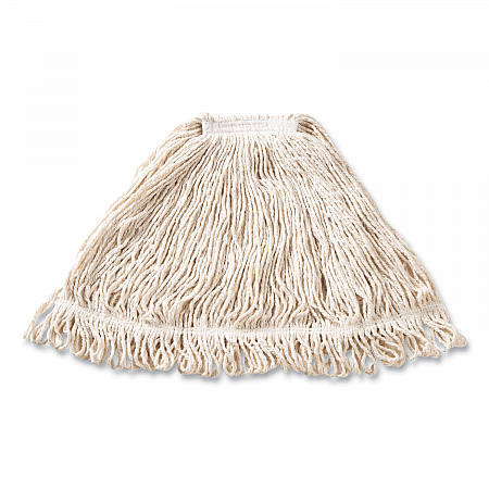 Super Stitch Blend Mop Head,  Cotton/Synthetic, Large, White, 6/Carton (D213WHI)