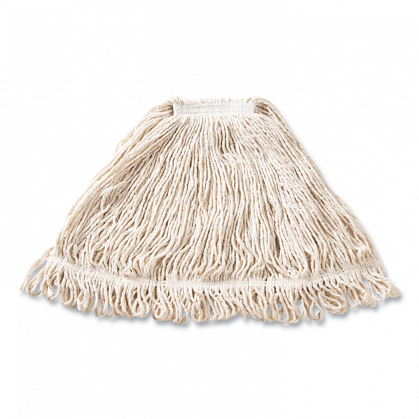 Super Stitch Blend Mop Head,  Cotton/Synthetic, Large, White, 6/Carton (D213WHI)