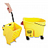WaveBrake 2.0 Bucket/Wringer Combos, Side-Press, 44 qt, Plastic, Yellow (FG618688YEL)