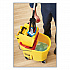 WaveBrake 2.0 Bucket/Wringer Combos, Down-Press, 44 qt, Plastic, Yellow (FG757688YEL)