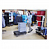 Triple Trolley Platform Truck with Angled-Loop Handle, 500 lb Capacity, 20.5 x 32.5 x 35, Black (4401BLA)