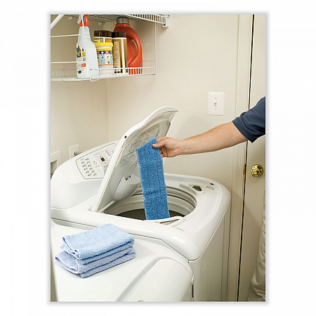 Economy Wet Mopping Pad, Microfiber, 18