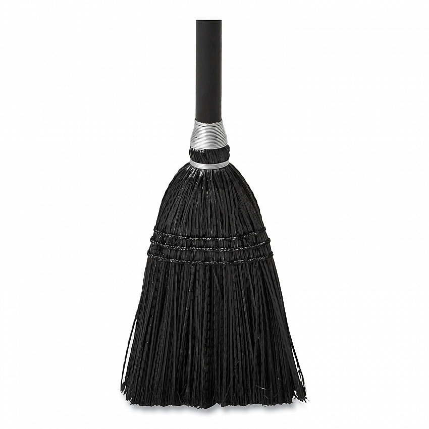 Lobby Pro Synthetic-Fill Broom, Synthetic Bristles, 37.5" Overall Length, Black (2536)