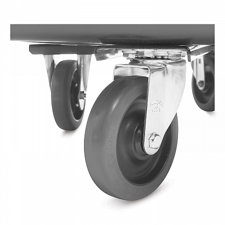 Cube Truck, 105 gal, 500 lb Capacity, Plastic, Black (4614BLA)