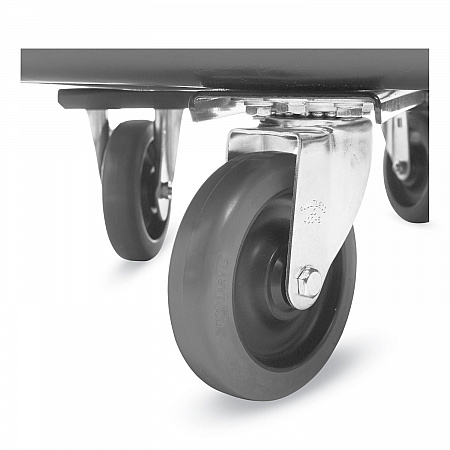 Cube Truck, 59 gal, 300 lb Capacity, Plastic, Black (4608BLA)