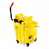 WaveBrake 2.0 Bucket/Wringer Combos, Side-Press, 35 qt, Plastic, Yellow (FG758088YEL)