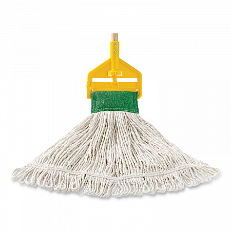 Super Stitch Blend Mop Head,  Cotton/Synthetic, Large, White, 6/Carton (D213WHI)