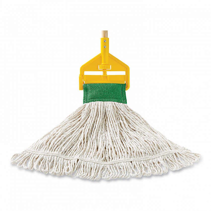 Super Stitch Blend Mop Head,  Cotton/Synthetic, Large, White, 6/Carton (D213WHI)
