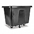 Cube Truck, 105 gal, 500 lb Capacity, Plastic, Black (4614BLA)