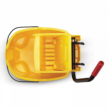 WaveBrake 2.0 Bucket/Wringer Combos, Side-Press, 35 qt, Plastic, Yellow (FG758088YEL)