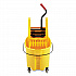 WaveBrake 2.0 Bucket/Wringer Combos, Down-Press, 35 qt, Plastic, Yellow (FG757788YEL)