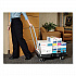 Triple Trolley Platform Truck with Angled-Loop Handle, 500 lb Capacity, 20.5 x 32.5 x 35, Black (4401BLA)