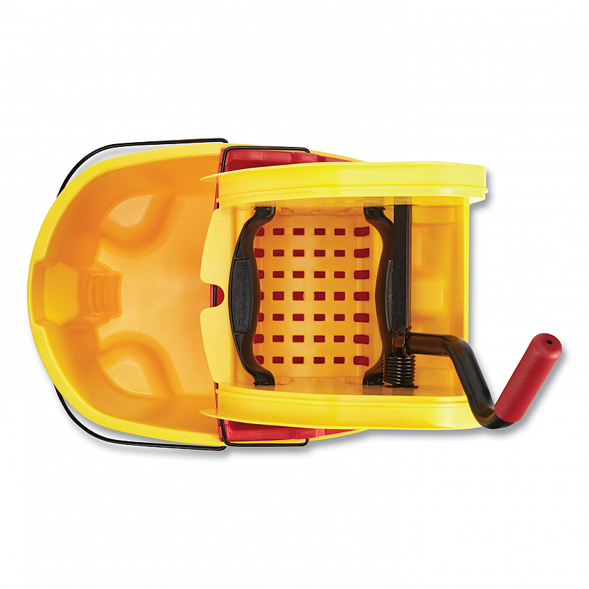 WaveBrake 2.0 Bucket/Wringer Combos, Down-Press, 35 qt, Plastic, Yellow (FG757788YEL)