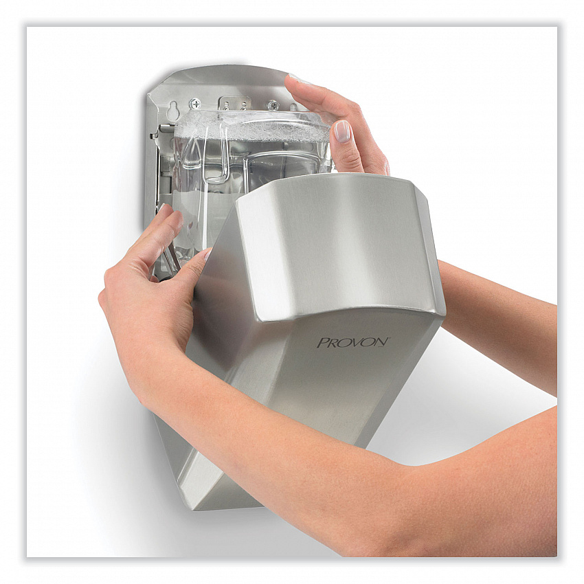 LTX Behavioral Health Dispenser, 1,200 mL, 6.54 x 4.1 x 11.22, Stainless Steel (192701)