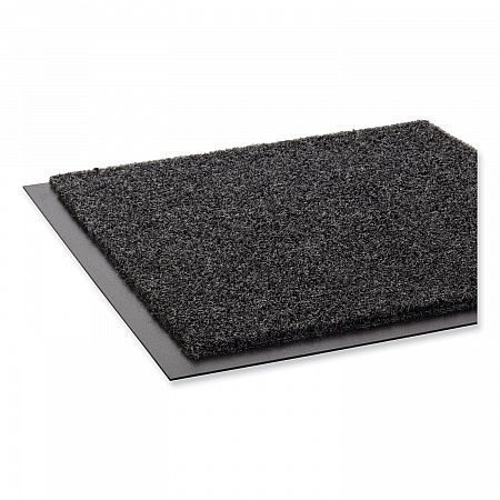EcoStep Wiper Mat, Rectangular, Charcoal Gray Cut Pile Surface, 24