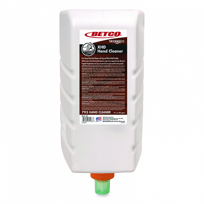 XHD Hand Cleaner Refill, Fresh Scent, 4 L, 4/Carton (7933100)