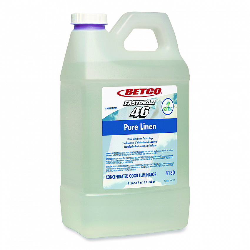 SenTec Pure Linen Concentrate Odor Eliminator, Pure Linen, 2 L Bottle, 2/Carton (4130B200)