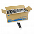 Individually Wrapped Heavyweight Cutlery Set, Fork/Knife/Spoon, Plastic, Black, 250/Carton (CH56C7)