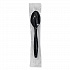 Individually Wrapped Heavyweight Spoons, Plastic, Black, 1,000/Carton (PTH53C)