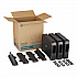 SmartStock Wrapped Cutlery Dispenser, Holds Forks/Knives/Spoons, 12.44 x 11.17 x 10.5, Black (SSW3D85)