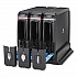 SmartStock Wrapped Cutlery Dispenser, Holds Forks/Knives/Spoons, 12.44 x 11.17 x 10.5, Black (SSW3D85)