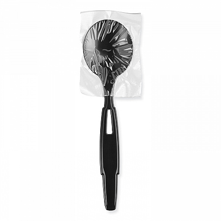 SmartStock Wrapped Heavyweight Cutlery Refill, Soup Spoon, Plastic, Black, 960/Carton (SSWPS5)