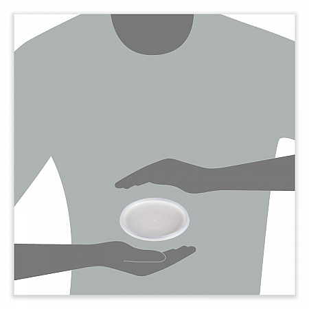 Plastic Lids for Foam Cups, Bowls and Containers, Vented, Fits 12 oz to 60 oz, Translucent, 100/Pack, 10 Packs/Carton (32JLR)