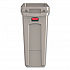 Slim Jim with Venting Channels, 16 gal, Plastic, Beige, 4/Carton (1971259CT)