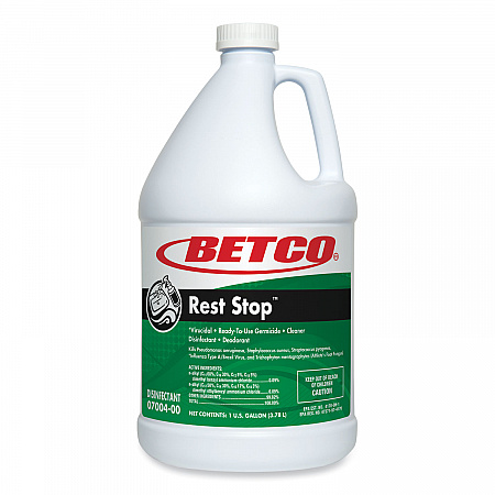 Rest Stop Non-Acid Bowl and Restroom Cleaner, Floral Fresh Scent, 1 gal Bottle, 4/Carton (700400)