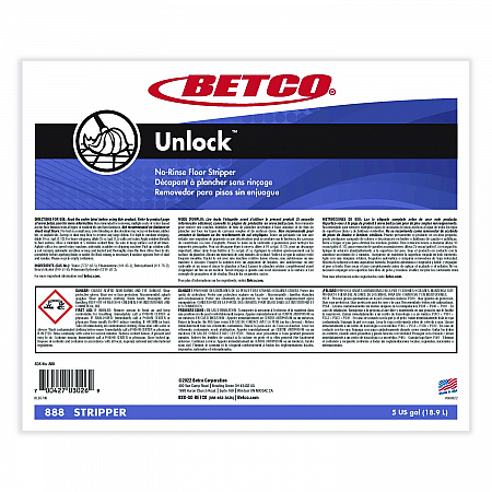 Unlock Floor Stripper, 5 gal Pail (888B500)
