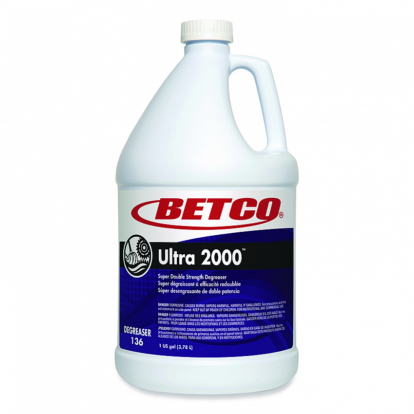 Ultra 2000 Degreaser, 1 gal Bottle, 4/Carton (1360400)