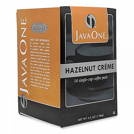 Coffee Pods, Hazelnut Creme, Single Cup, 14/Box (70500)