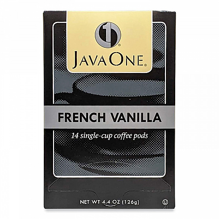 Coffee Pods, French Vanilla, Single Cup, 14/Box (70400)