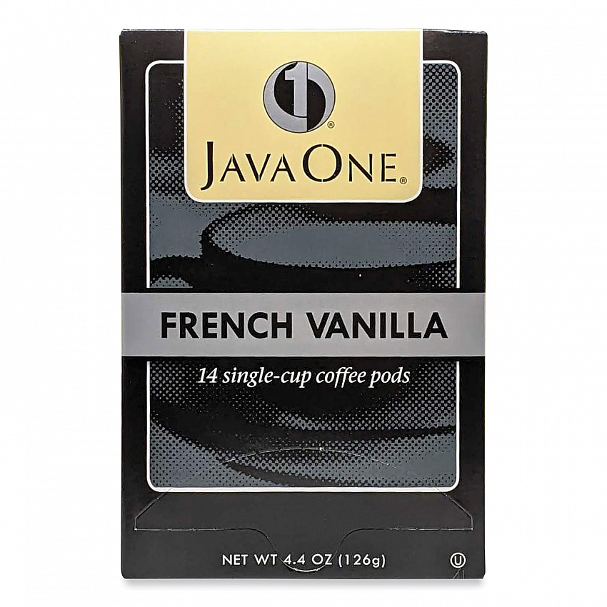 Coffee Pods, French Vanilla, Single Cup, 14/Box (70400)