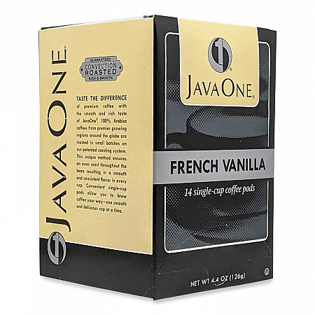 Coffee Pods, French Vanilla, Single Cup, 14/Box (70400)