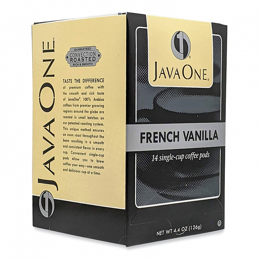 Coffee Pods, French Vanilla, Single Cup, 14/Box (70400)