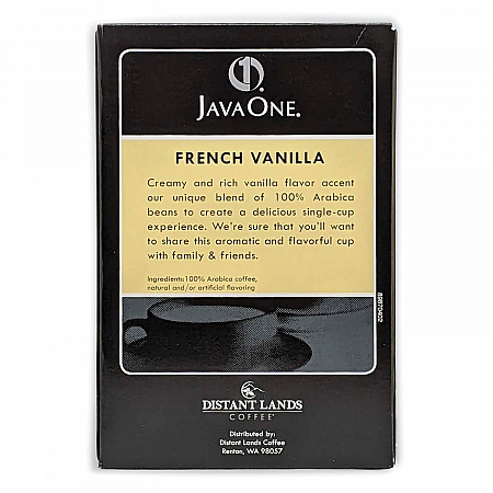 Coffee Pods, French Vanilla, Single Cup, 14/Box (70400)
