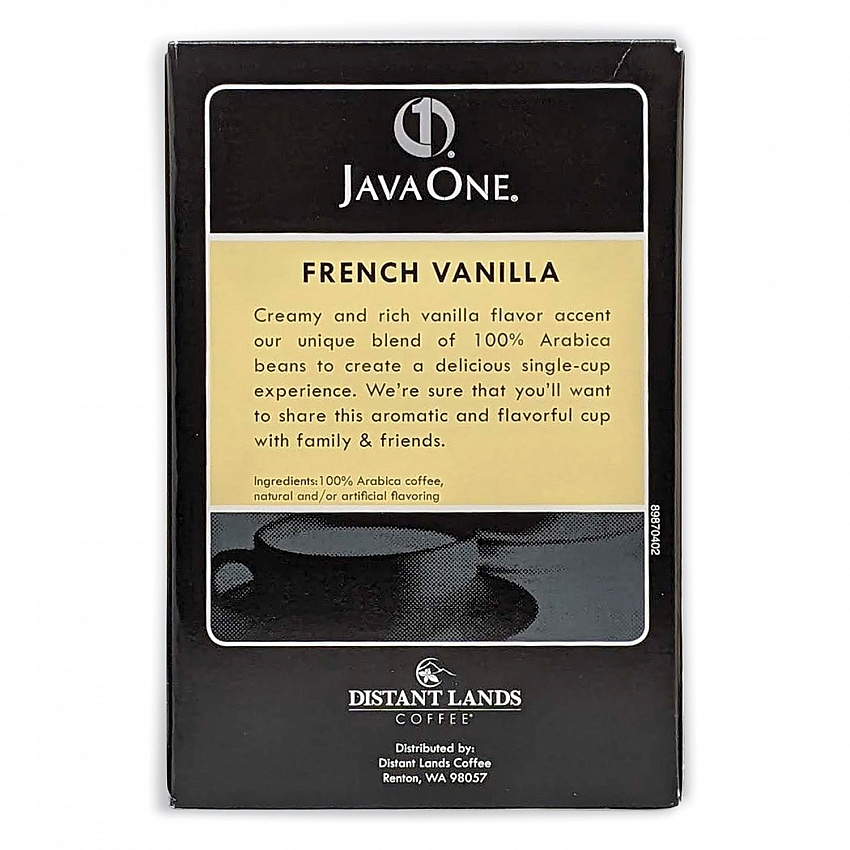 Coffee Pods, French Vanilla, Single Cup, 14/Box (70400)